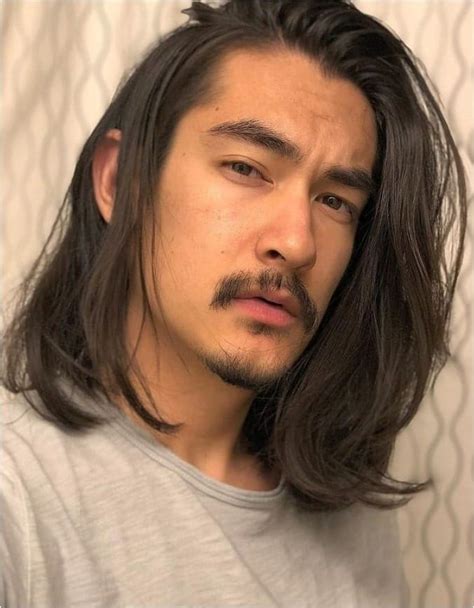 men asian long hair|classic long asian men hair.